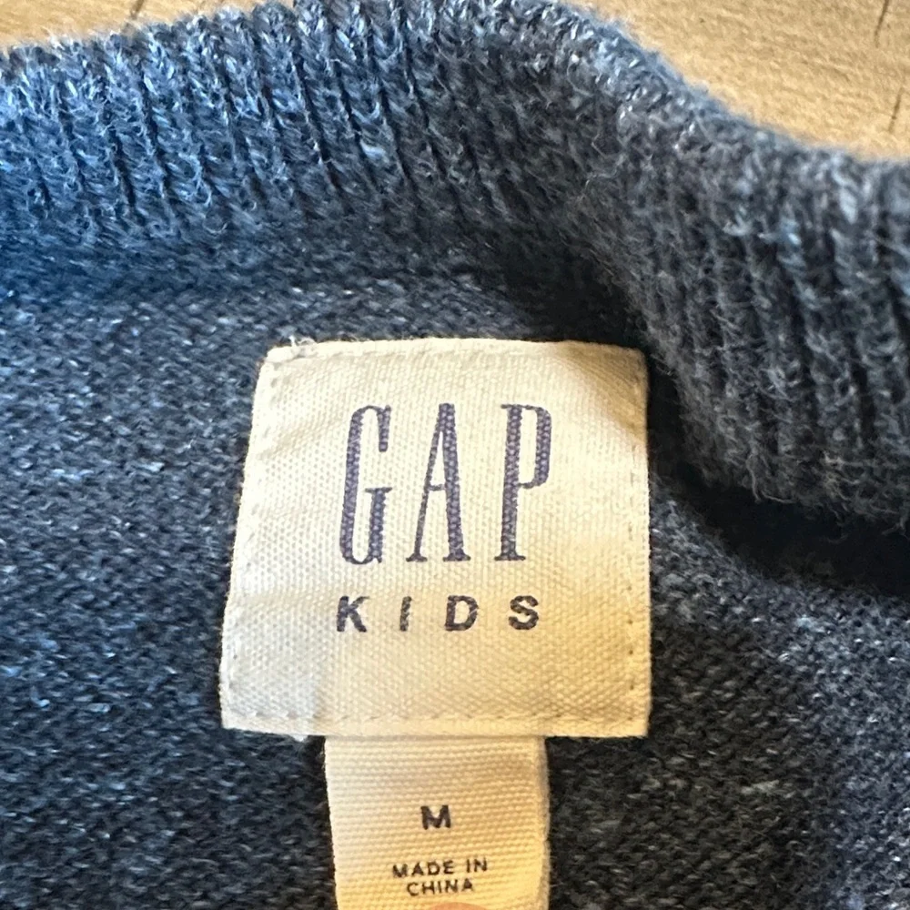 GAP Kids Blue Heather Crewneck Sweater